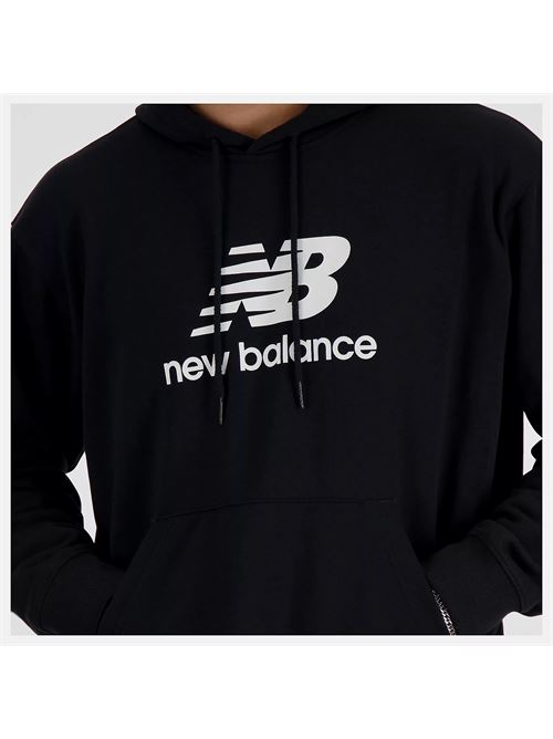 sport essentials fleece crew NEW BALANCE | MT41504BKBLACK